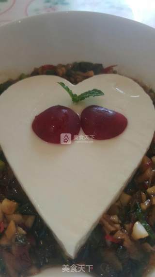 爱心皮蛋豆腐的做法步骤：8
