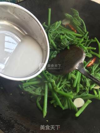 清炒南瓜藤的做法步骤：9