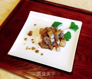杏鲍菇黑椒牛肉粒的做法步骤：12