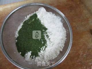 抹茶玫瑰花饼的做法步骤：1