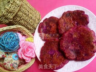 紫薯煎饼的做法步骤：10