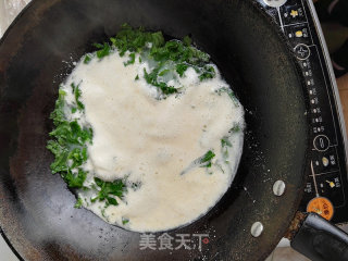 豆浆萝卜叶汤的做法步骤：5