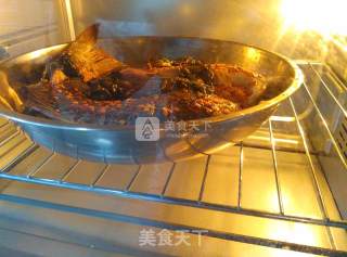【酸菜烤鱼】电烤箱的做法步骤：7