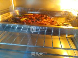 【酸菜烤鱼】电烤箱的做法步骤：8