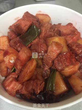 南乳红烧肉+土豆的做法步骤：6