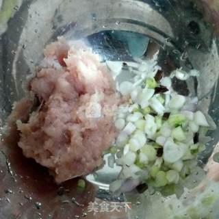 黑木耳豆角云吞的做法步骤：2
