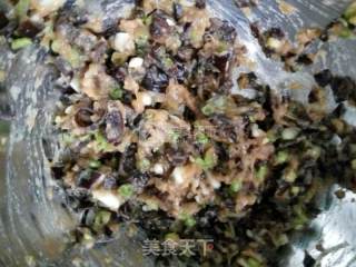 黑木耳豆角云吞的做法步骤：6