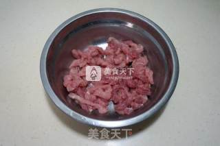 肉丝圆白菜炒面的做法步骤：2