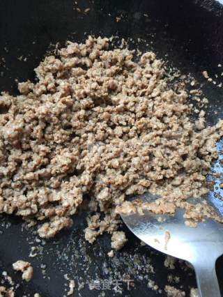 三色咸菜，肉馅炒咸菜的做法步骤：5