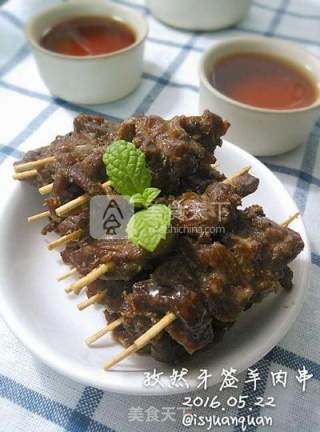 孜然牙签羊肉串儿的做法步骤：7