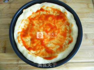 红肠蔬菜披萨的做法步骤：10
