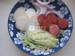 火腿焗面的做法步骤：2