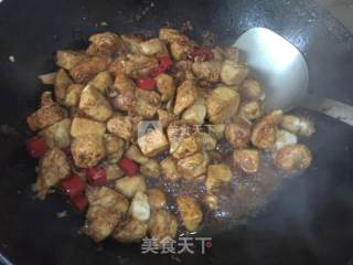 鸡胸肉炒豆腐的做法步骤：9