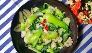 虾皮百合炒油菜的做法步骤：7