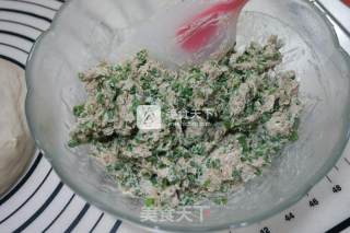 香葱奶酪肉松面包的做法步骤：7
