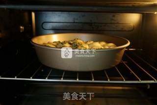 香葱奶酪肉松面包的做法步骤：13