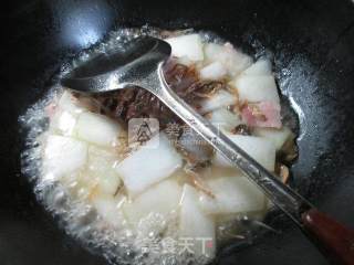 笋干菜咸肉煮冬瓜的做法步骤：4