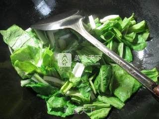 小白菜花蛤汤的做法步骤：3