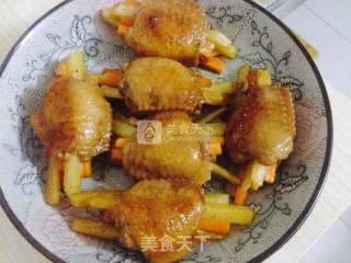 时蔬酿鸡翅的做法步骤：7