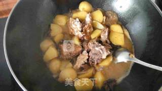 肉蘑炖牛肉的做法步骤：6