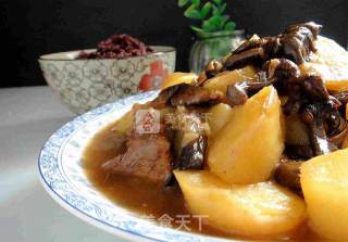 肉蘑炖牛肉的做法步骤：7