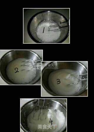 橘子果酱芝麻桃子蛋糕卷的做法步骤：2