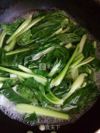 海米油菜的做法步骤：3