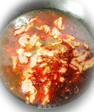 水煮肉片配豆花的做法步骤：5