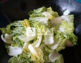 素炒小白菜的做法步骤：3