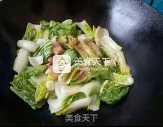 素炒小白菜的做法步骤：5