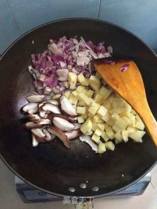 香菇土豆焖饭的做法步骤：7