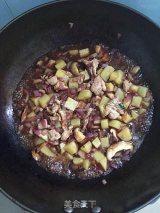 香菇土豆焖饭的做法步骤：8