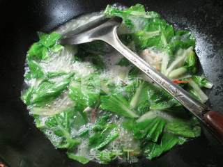 螃蟹小白菜汤的做法步骤：5
