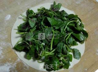 苋菜馍【苋菜卷饼】的做法步骤：4