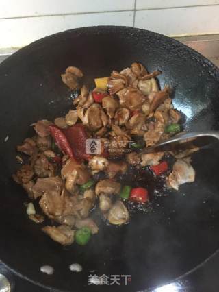 辣炒鸡胗的做法步骤：8