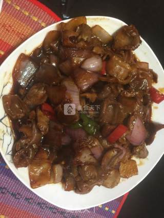 辣炒鸡胗的做法步骤：14