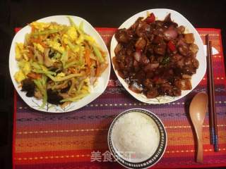 五彩炒肉丝的做法步骤：11