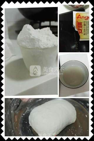 白胖白胖的包子，荤素两味的做法步骤：1