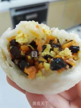 白胖白胖的包子，荤素两味的做法步骤：10