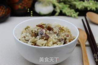 香菇腊肠焖饭的做法步骤：8