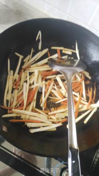 水笋炒肉丝的做法步骤：8