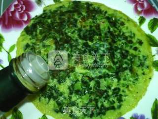 亚麻籽油韭菜蛋饼的做法步骤：11