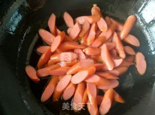 韭菜炒干肠的做法步骤：4