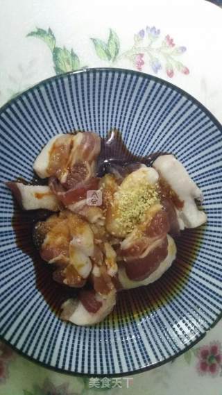 茄子青豆酱肉面的做法步骤：2