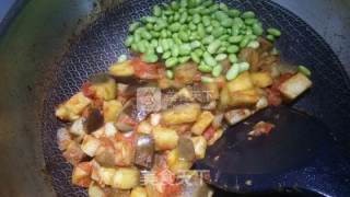 茄子青豆酱肉面的做法步骤：8