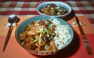 茄子青豆酱肉面的做法步骤：18