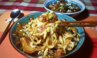 茄子青豆酱肉面的做法步骤：20