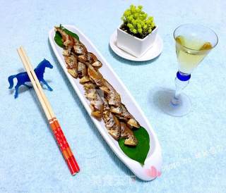 香煎刀鲚鱼的做法步骤：6