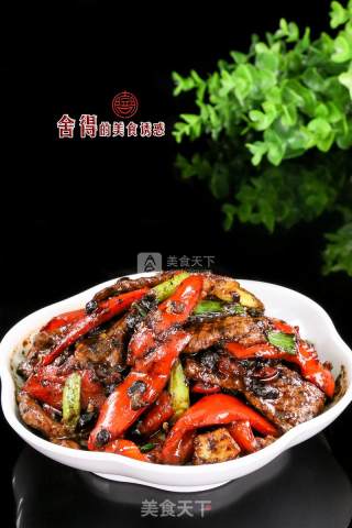 【豉香红椒牛肉】超级下饭菜的做法步骤：5