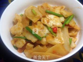 土豆炒面片的做法步骤：2